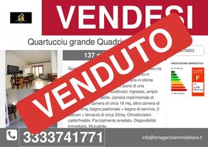 Quartucciu Luminoso Ultimo piano con terrazza in Vendita