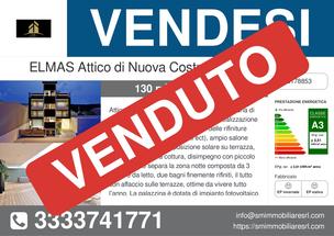 Elmas Panoramico Attico di nuova costruzione in Vendita